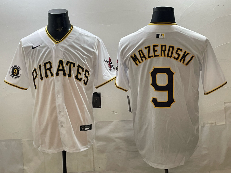 Men Pittsburgh Pirates #9 Mazeraski white Game 2026 Nike MLB Jersey 03002